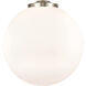 Franklin Restoration Beacon 3 Light 18 inch Brushed Brass Statement Pendant Ceiling Light in Incandescent, Matte White